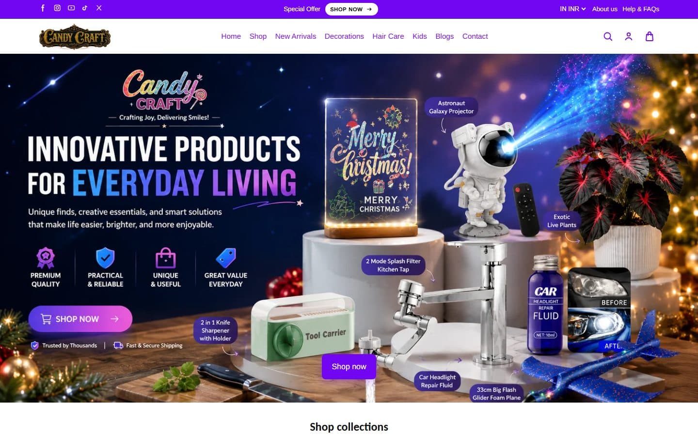 Homepage of Candy Craft (candycraft.in)