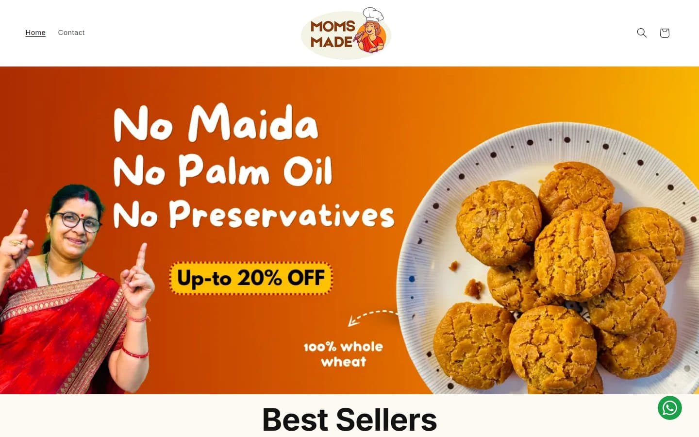 Homepage of MomsMade (momsmade.shop)