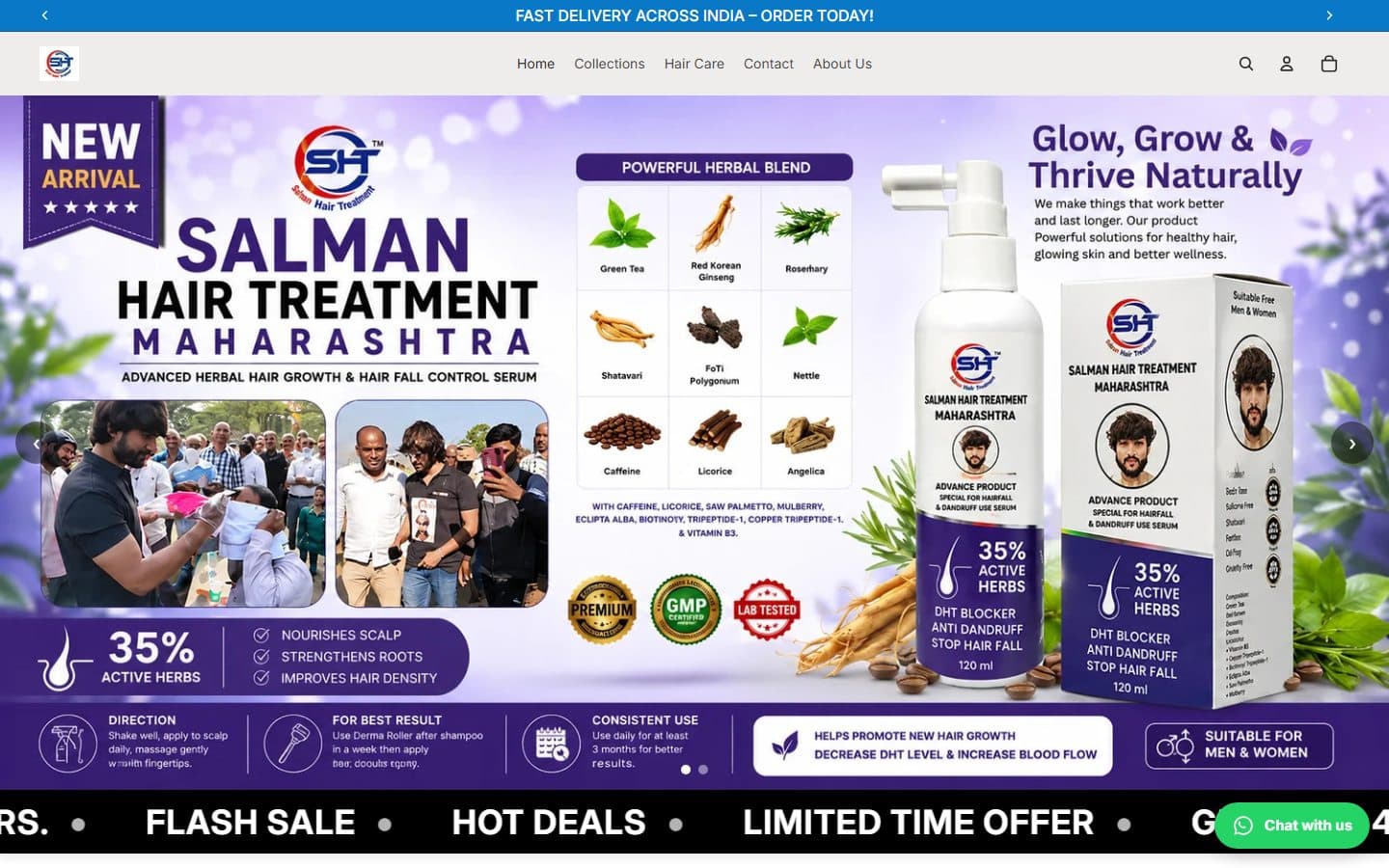 Homepage of Star Hair Trainer (www.starhairtrainer.com)