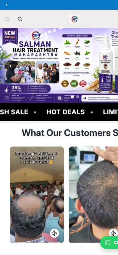 Homepage of Star Hair Trainer (www.starhairtrainer.com)